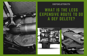 What is the less expensive route to do a DEF delete?
