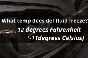 What temp does def fluid freeze