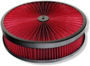 DEMOTOR PERFORMANCE  Black Breather Washable Air Filter Cleaner Reusable Oiled for Chevy