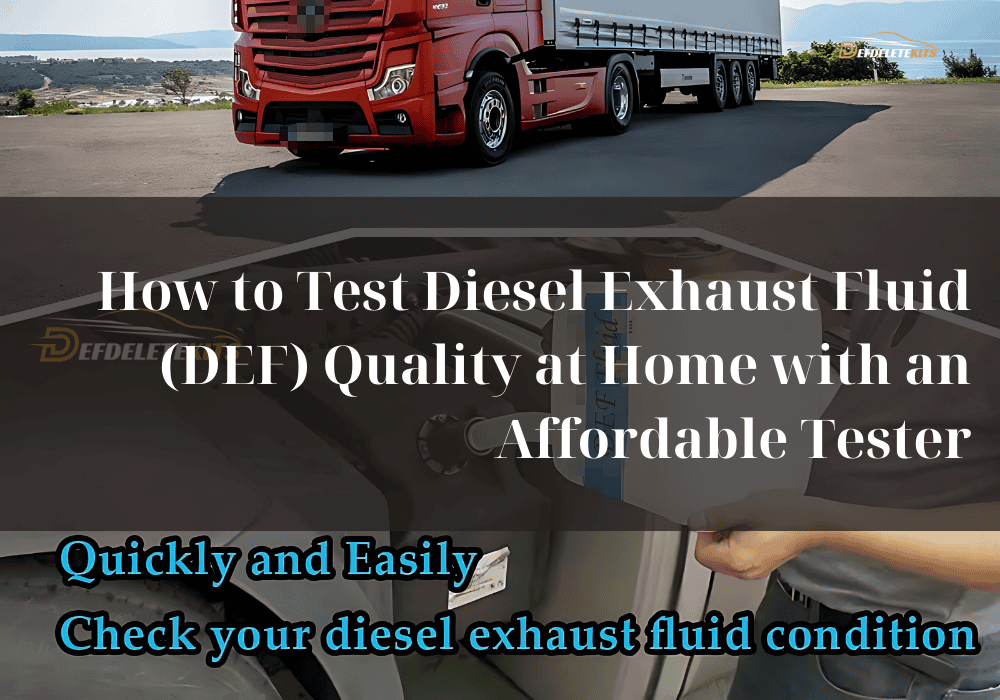 How to Test Diesel Exhaust Fluid (DEF) Quality at Home with an Affordable Tester